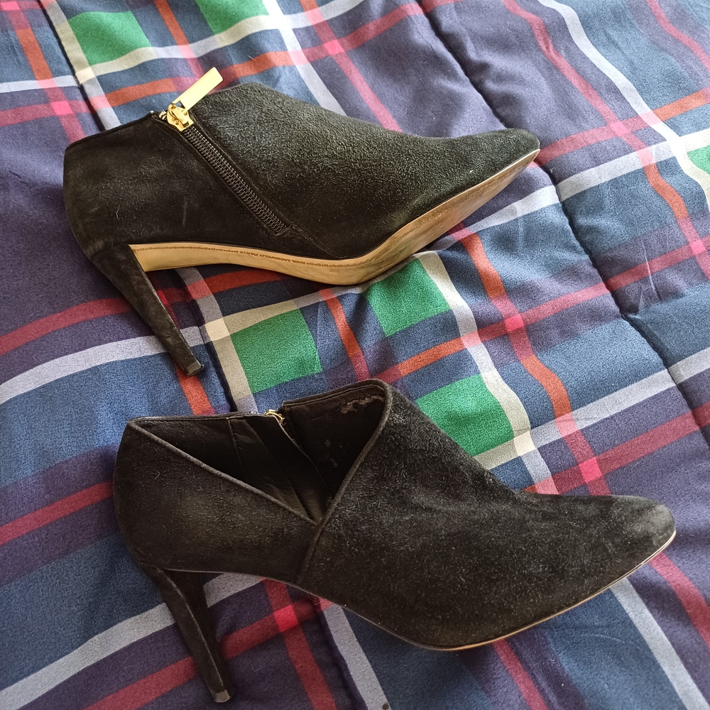 Karl Lagerfeld Black Ankle Booties with Stiletto Heel